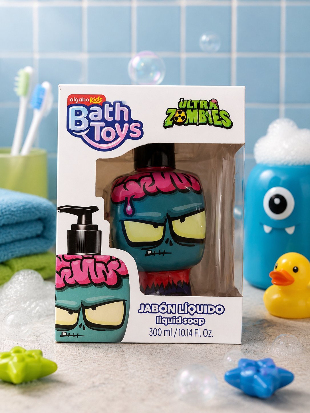 Jabón Líquido Algabo Kids Bath Toys Ultra Zombies