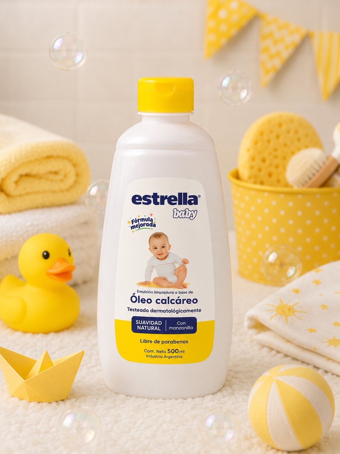 Óleo Calcáreo Estrella Baby Suavidad Natural con Manzanilla 500 ml