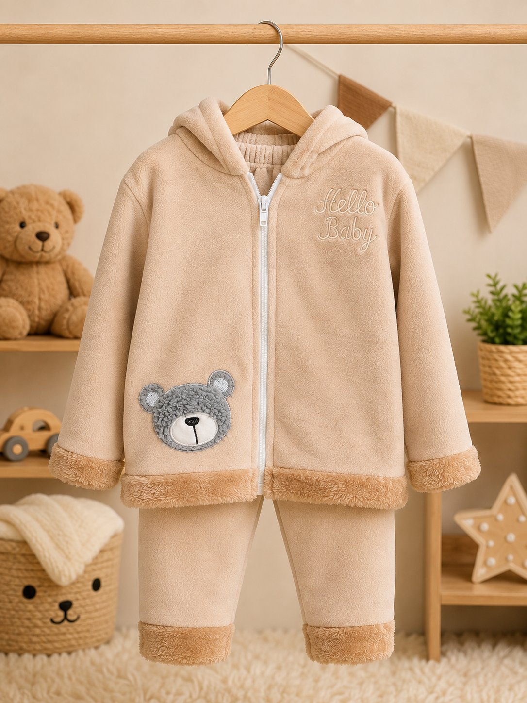 CONJUNTO PLUSH (BUZO Y PANTALÓN)