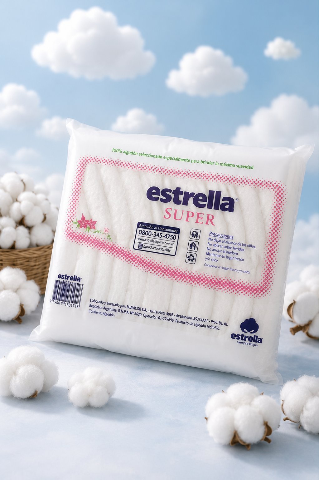 Algodón Hidrófilo Estrella Super 200 g