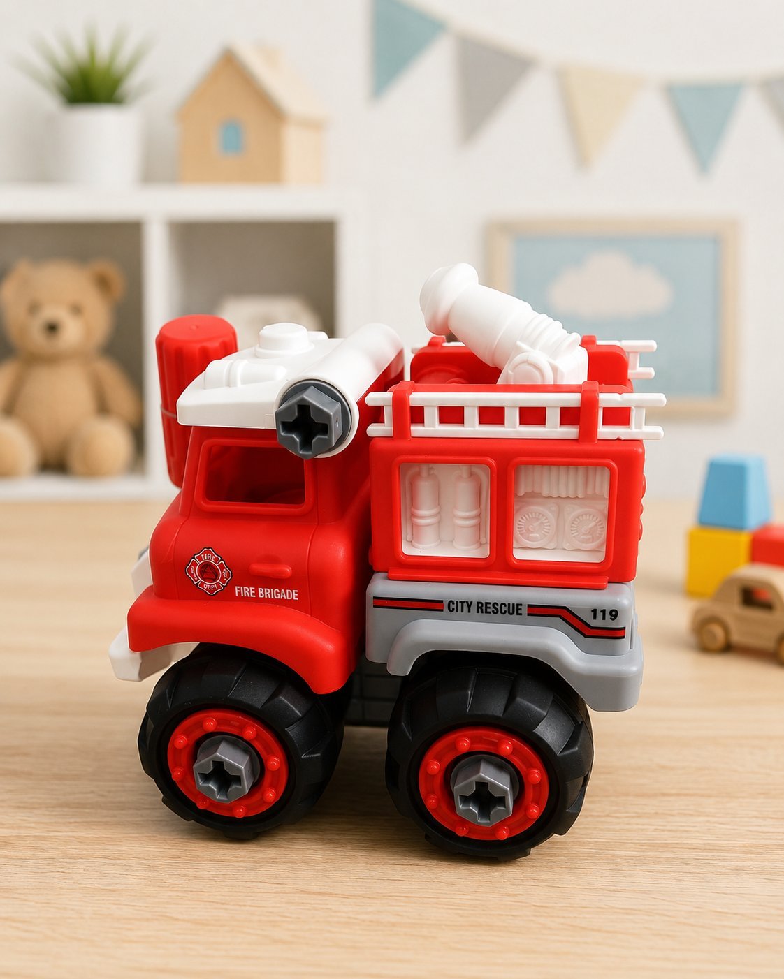 Camión de Bomberos Desarmable Build The Truck
