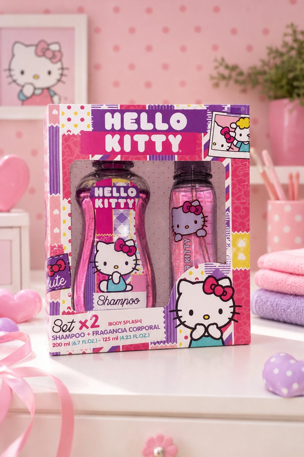 Set Hello Kitty Shampoo + Body Splash