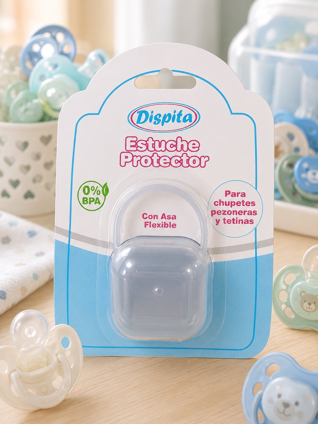 Estuche Protector para Chupetes, Pezoneras y Tetinas Dispita