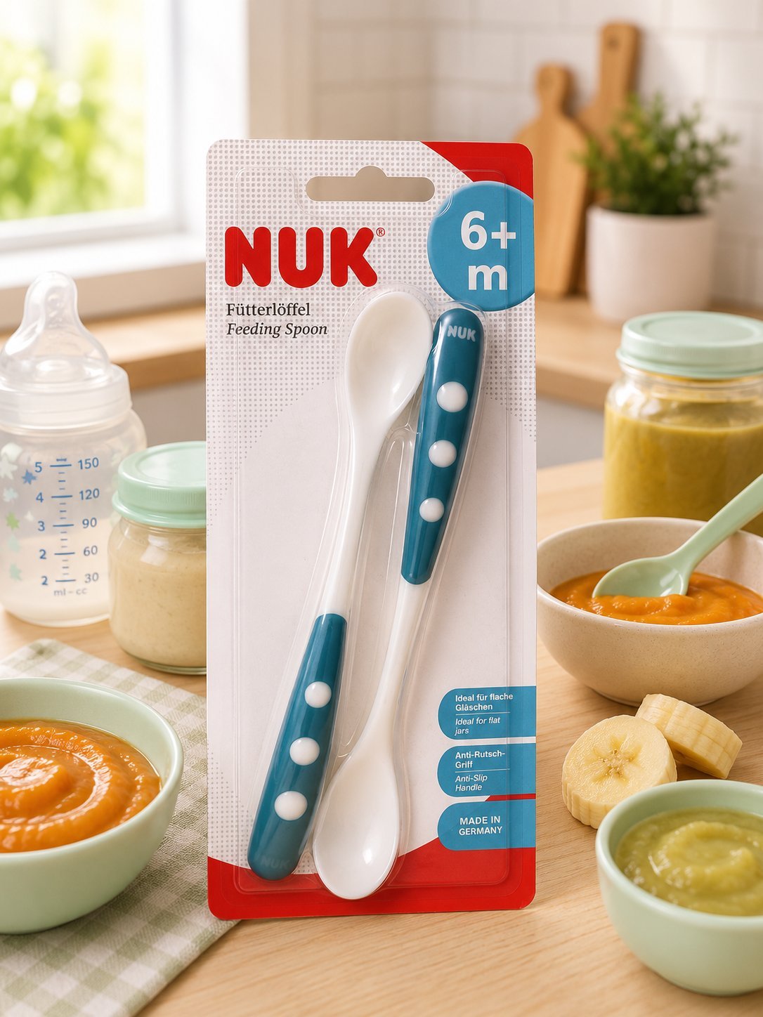 Cucharas de Alimentación NUK 6+ Meses