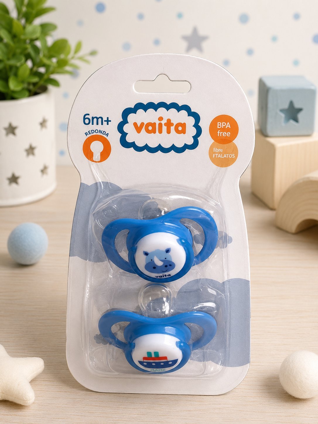 Chupete Anatómico Vaita 6M+ – Pack x2