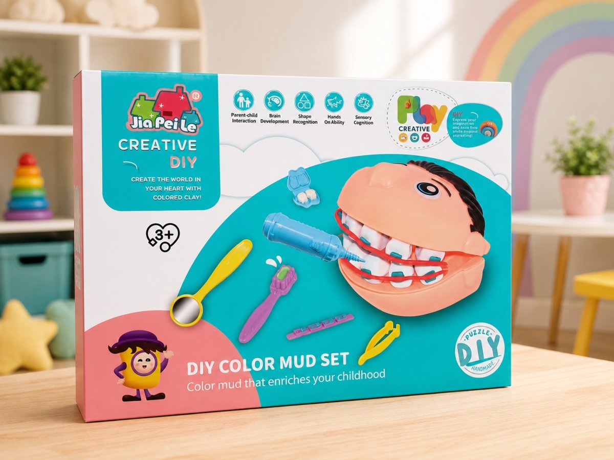 Juego de Masa Moldeable DIY Dentista con Accesorios