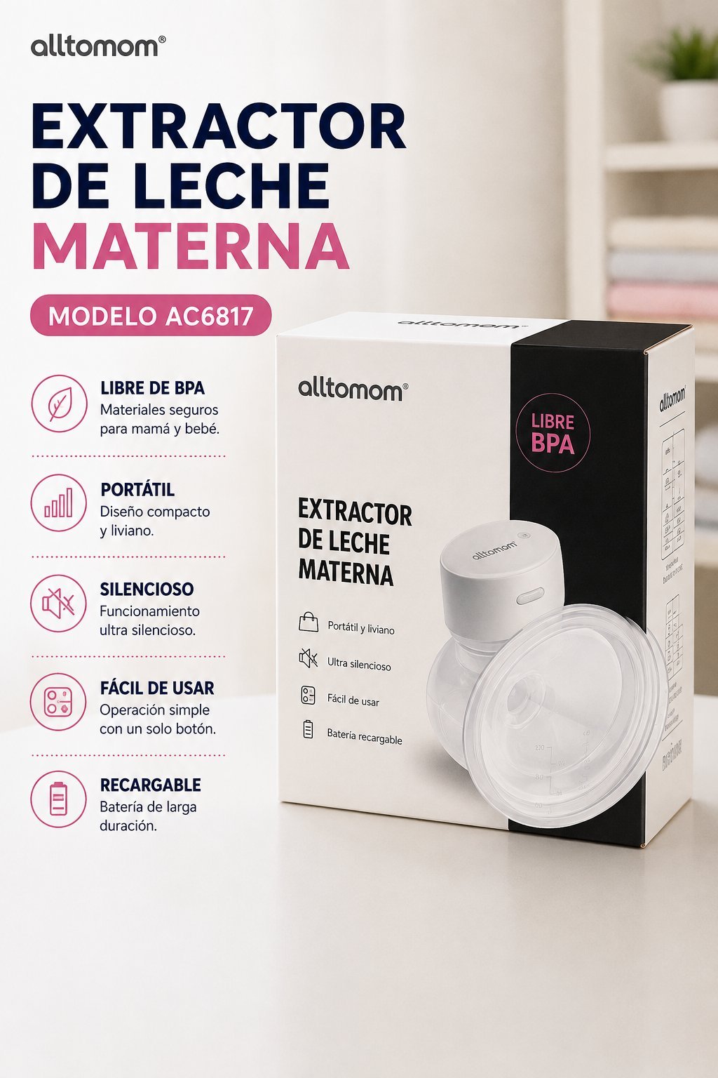 Alltomom extractor de leche