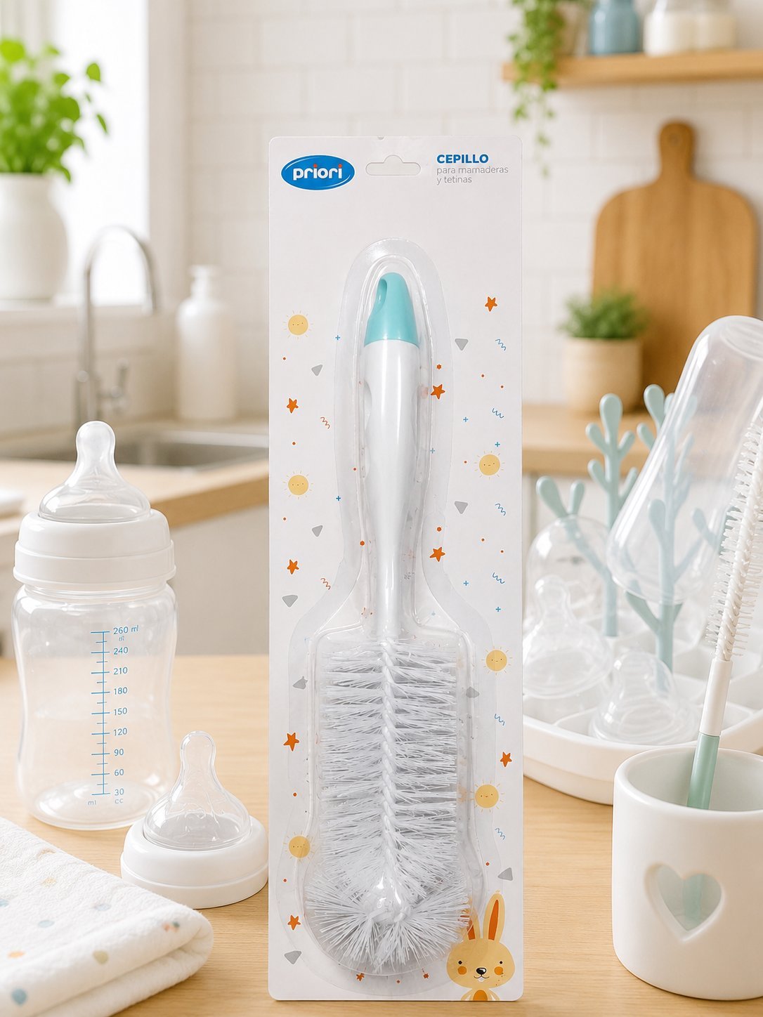 Cepillo para Mamaderas y Tetinas Priori