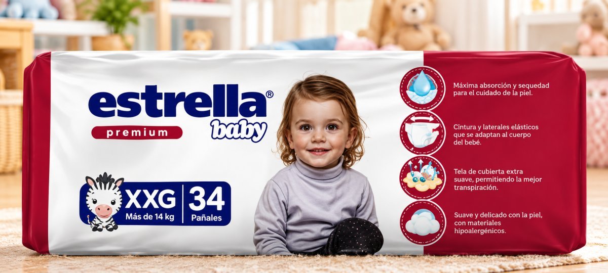 Pañales Estrella Baby Premium