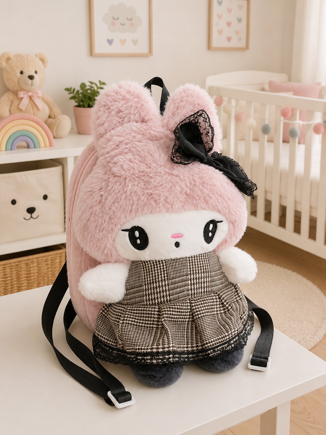 Mochila Kuromi 25 cm By Melody