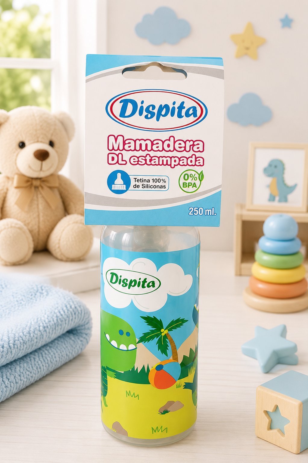Mamadera Dispita DL Estampada 250 ml