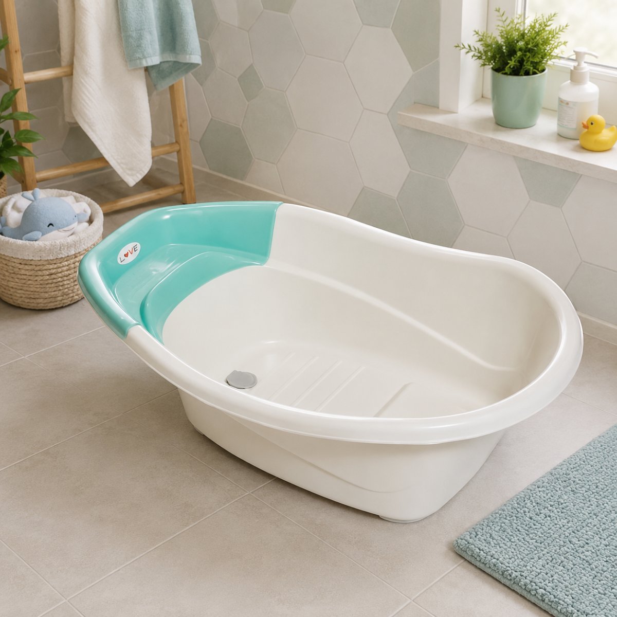 Bañera Plástica Love B315 para Bebé – 24 Litros