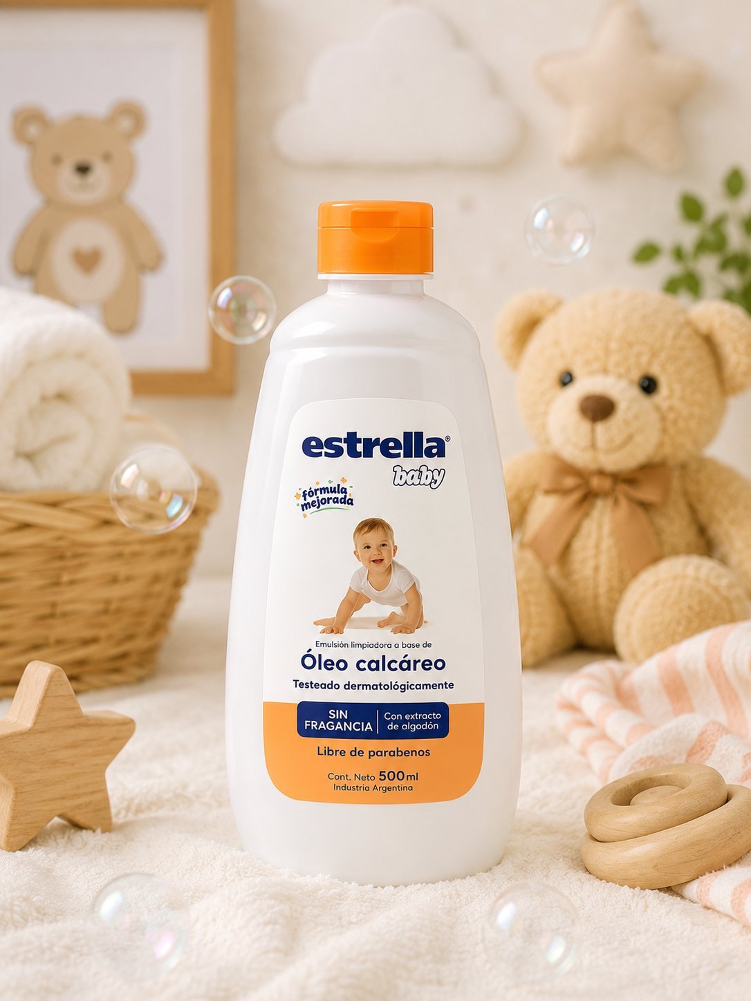 Óleo Calcáreo Estrella Baby Sin Fragancia 500 ml