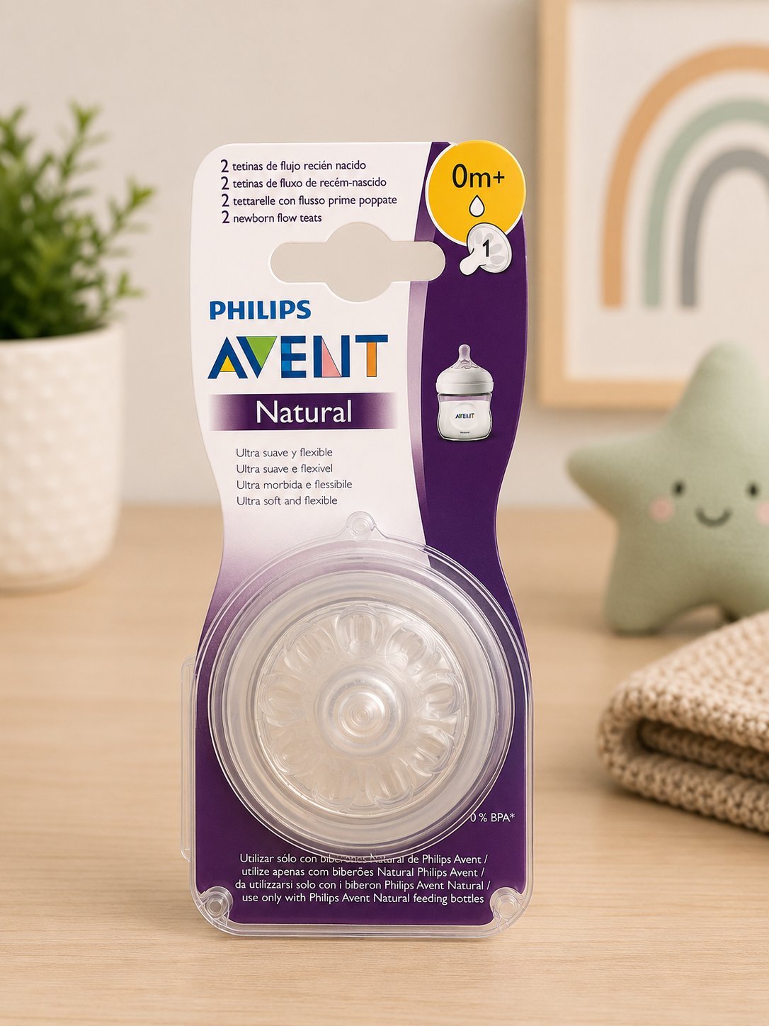 Tetinas Philips Avent Natural Flujo Recién Nacido N°1