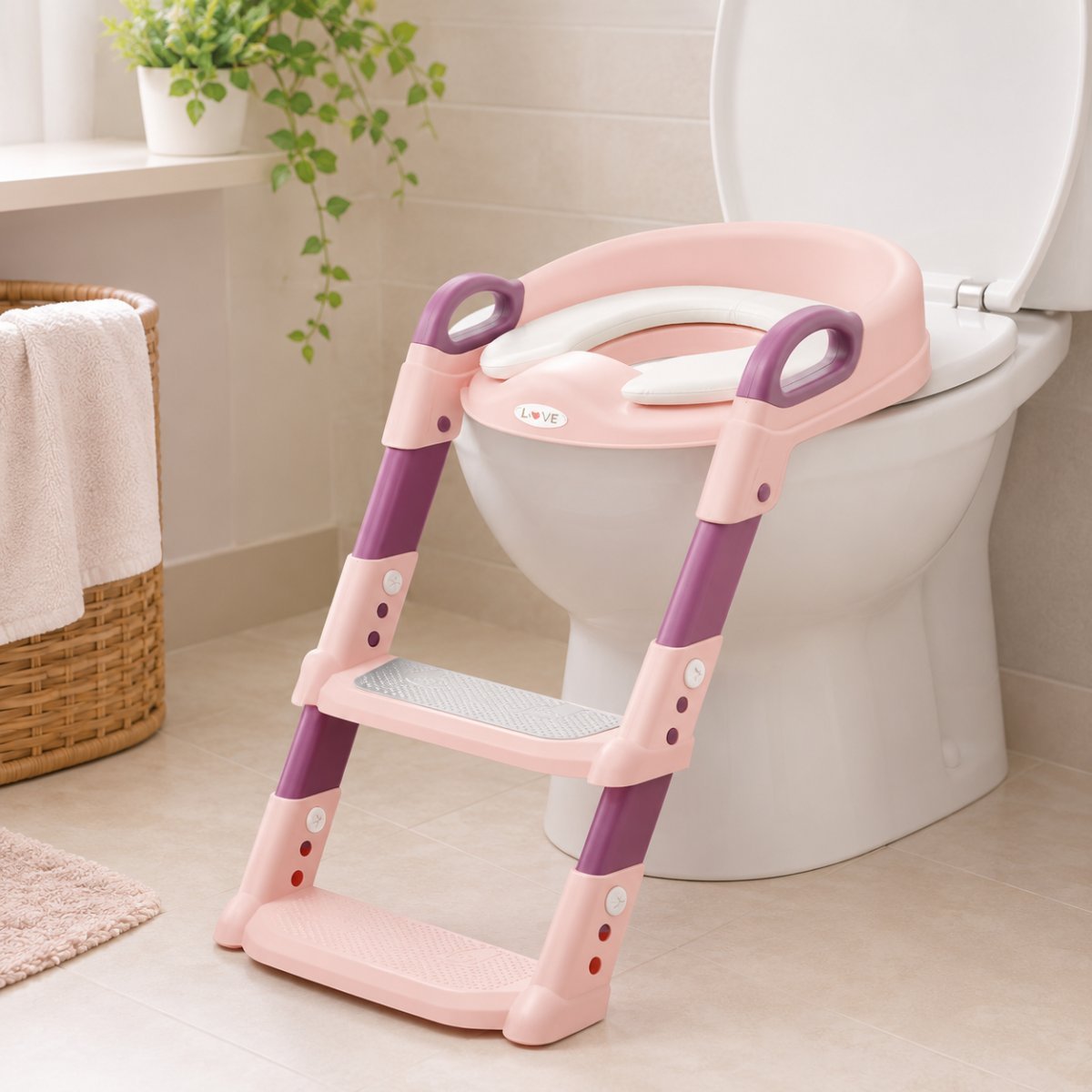 Reductor de Inodoro con Escalera Love 568