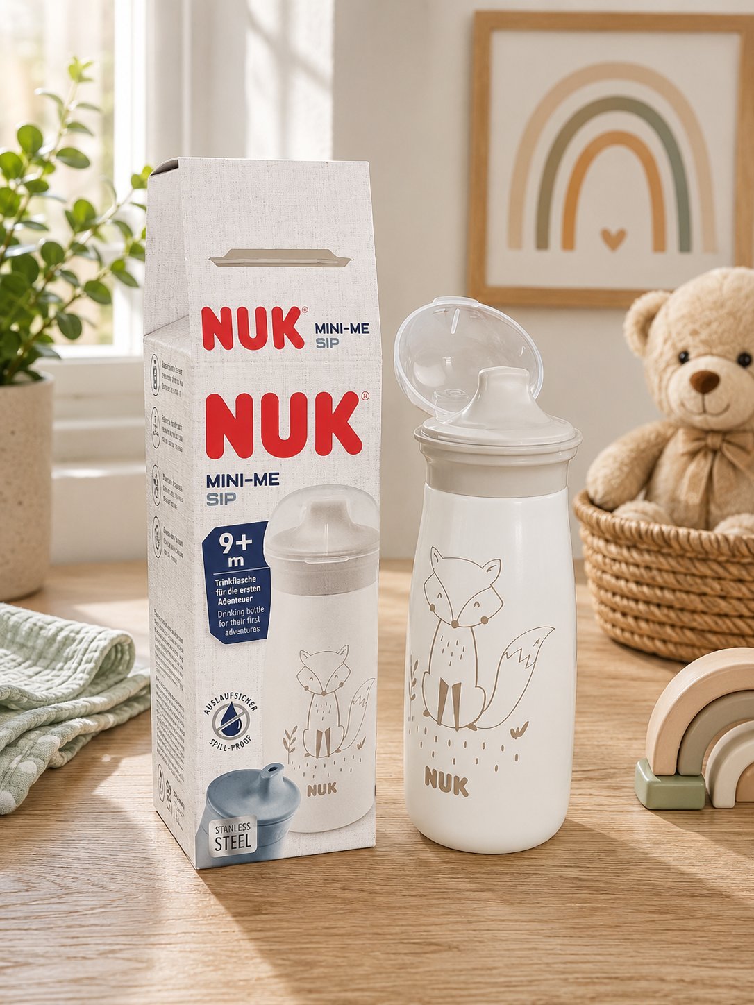 Vaso NUK Mini-Me Sip Acero Inoxidable 230 ml