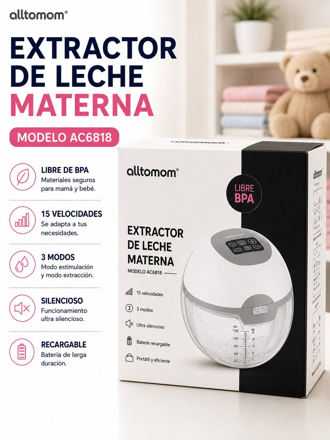 Alltomom extractor de leche