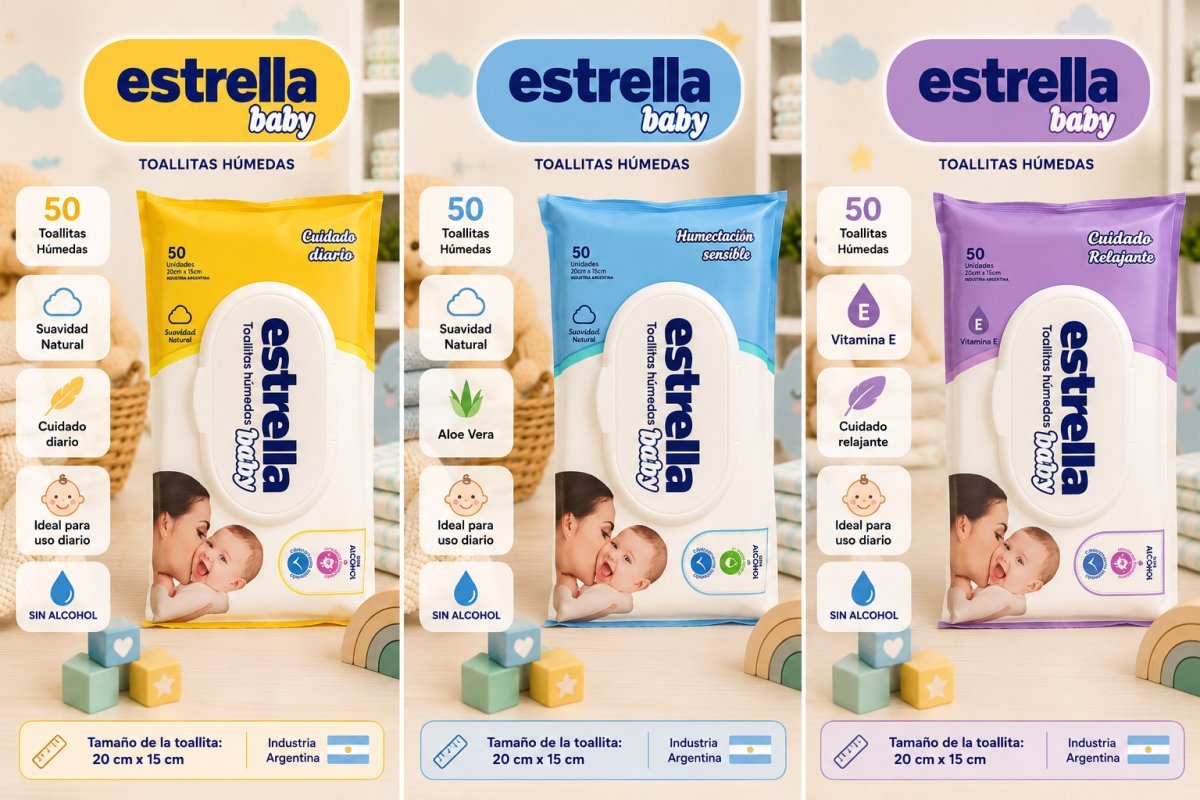 Toallitas húmedas Estrella