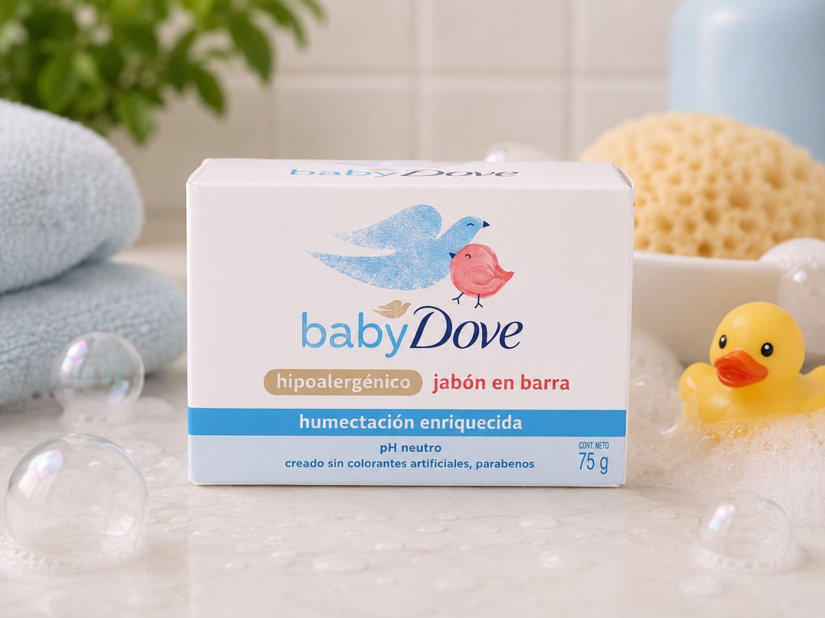 Baby Dove Jabón en Barra Hipoalergénico 75 g