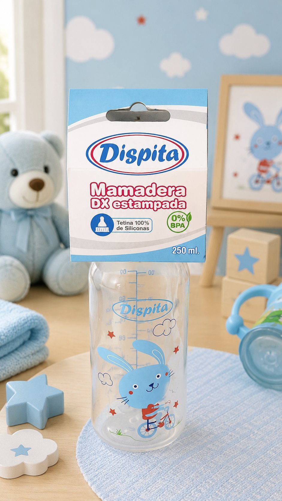 Mamadera Dispita DX Estampada 250 ml