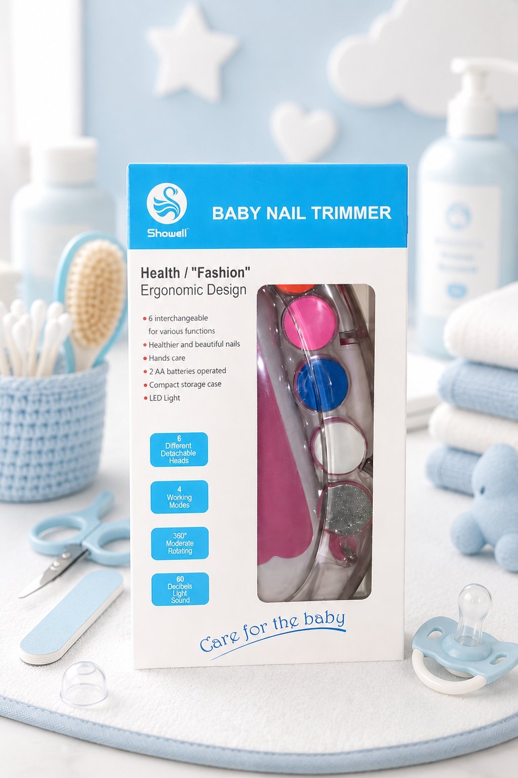 Baby Nail Trimmer Eléctrico para Bebé Showell