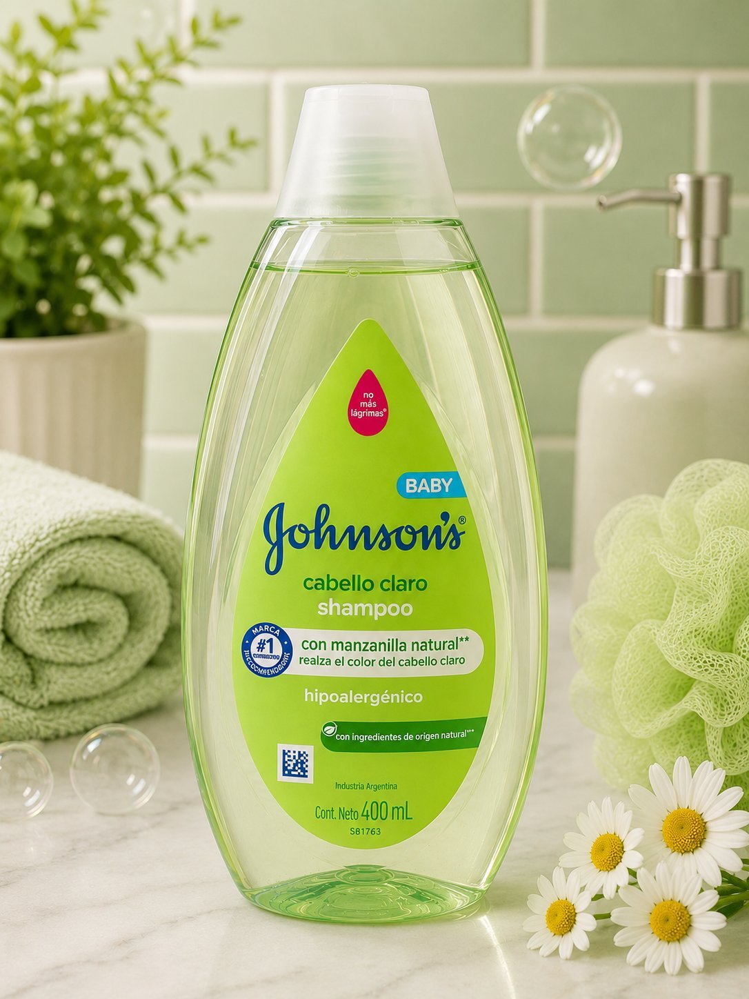 Johnson's Baby Shampoo Cabello Claro 400 ml