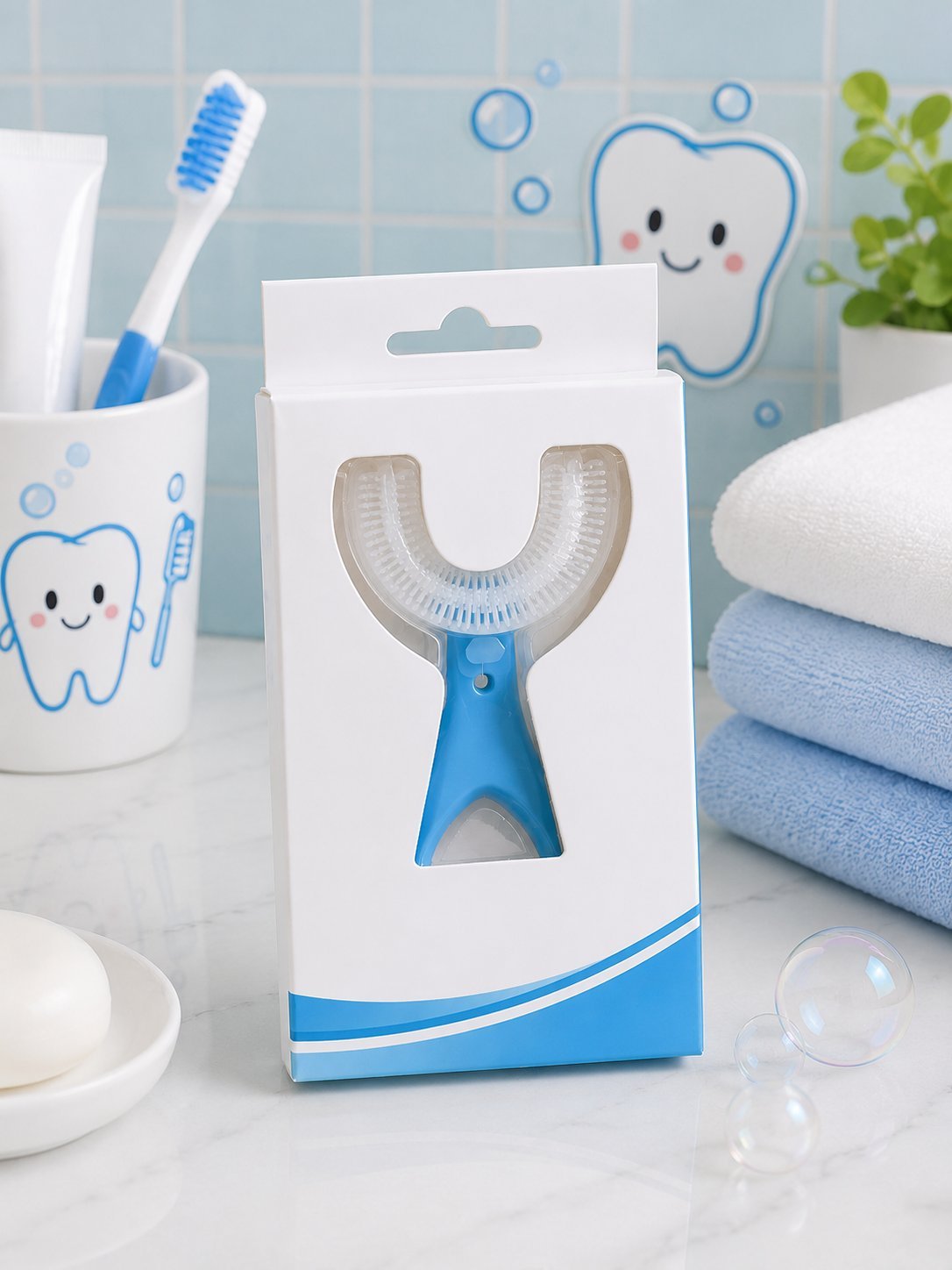 Cepillo Dental Infantil en U de Silicona